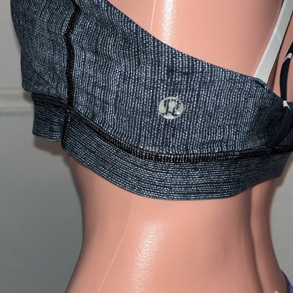 Lululemon Energy Bra Burlap Texture Black Dune / Cayman Stripe Black Mojave 10 - Picture 9 of 12